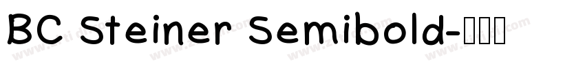 BC Steiner Semibold字体转换